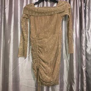 Gold Mini Dress